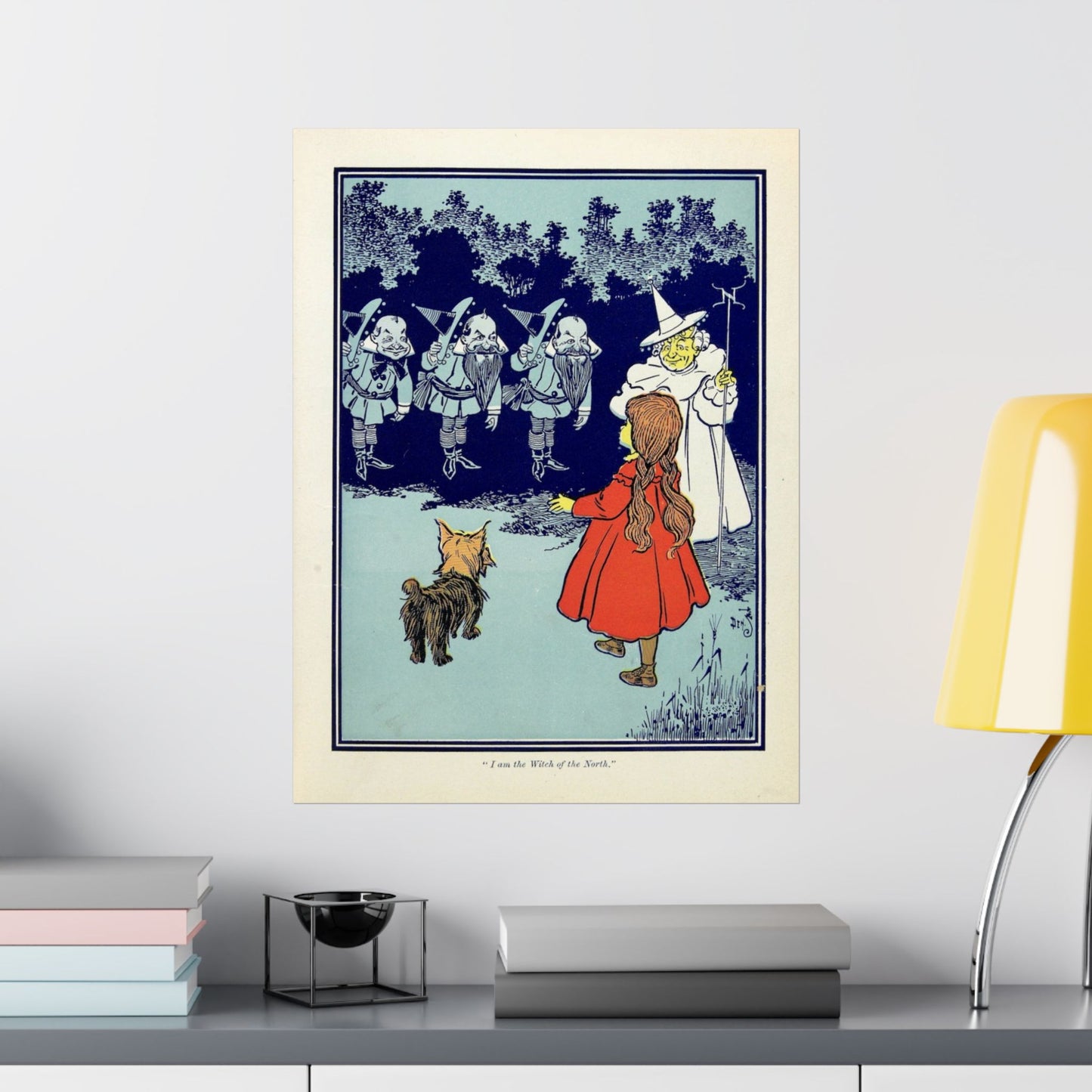 Dorothy Meets the Witch, 1900 Wizard of Oz Illustration by W. W. Denslow Vintage Storybook Print