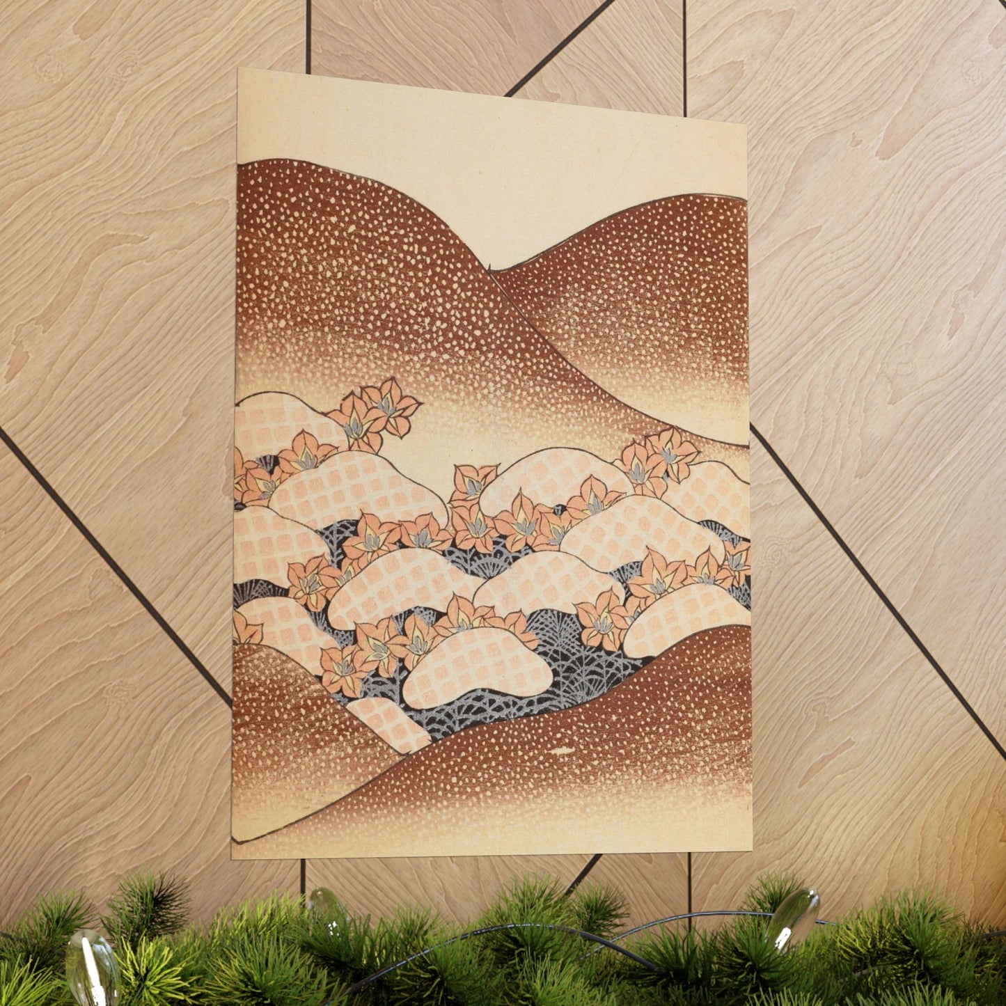 Art Nouveau Japanese Textile Design – 1902 Shin-Bijutsukai Print – Vintage Botanical Pattern Poster