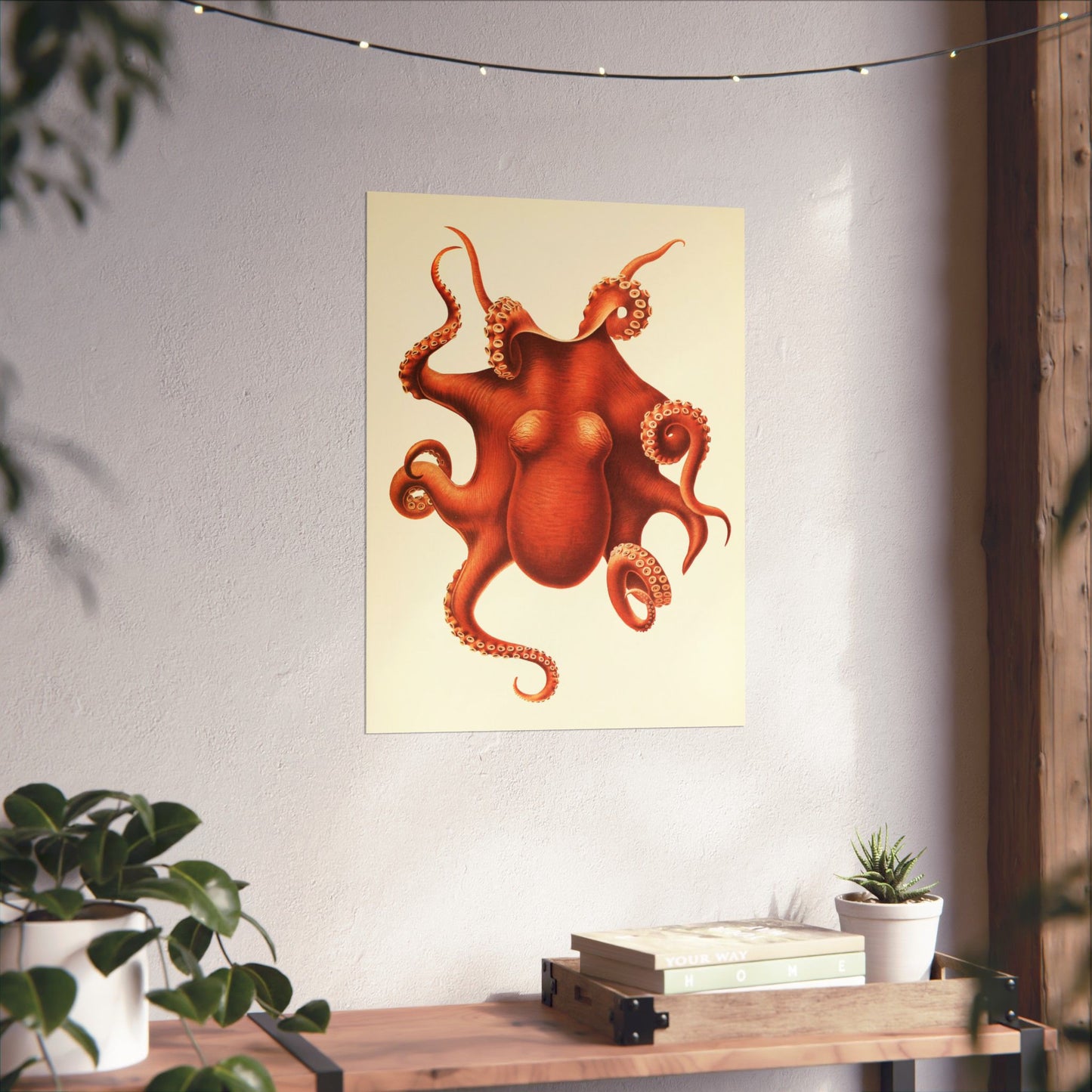 Antique Octopus Illustration, 1910 Marine Biology Print by Ewald Rübsamen, Vintage Sea Creature Artwork